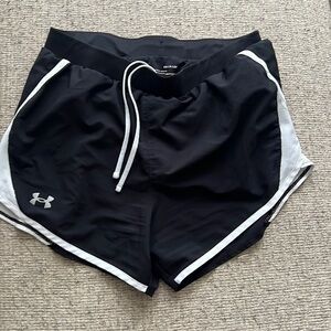 Under Armour Black and White Women's Shorts